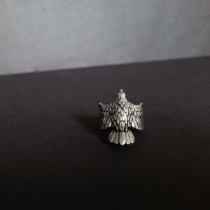 Oxidized Eagle Cuff Antique Silver Men's Ring - Image 2