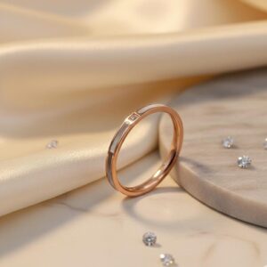 Micro-Inlaid White Mother-Of-Pearl Women's Ring - Image 8