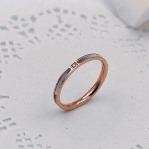 Micro-Inlaid White Mother-Of-Pearl Women's Ring - Image 2