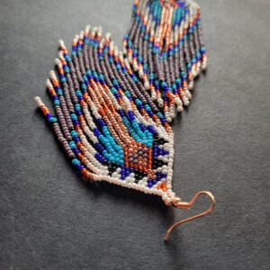 Geometric Dangle bead Women's Earrings - Image 3