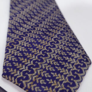 Banarasi brocade silk Indigo blue Handmade Necktie EXCLUSIVE COLLECTION - Image 4