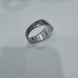 Oxidized Engraved Seabird Men's Ring - Image 4