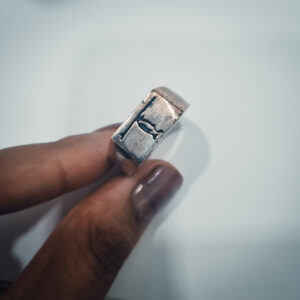 Oxidized Engraved Seabird Men's Ring - Image 6
