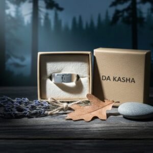 Oxidized Engraved Seabird Men's Ring - Image 1