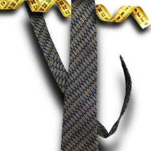 Banarasi brocade silk Indigo blue Handmade Necktie EXCLUSIVE COLLECTION - Image 5