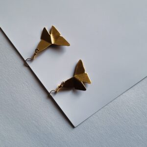 Handmade Butterfly gold-toned Women's Earrings - Image 5