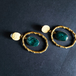 Handmade Oval Drop Women's Earrings - Image 4