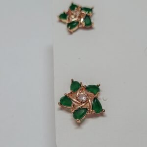 Dazzling Cubic Zirconia Stud Women's Earrings - Image 2