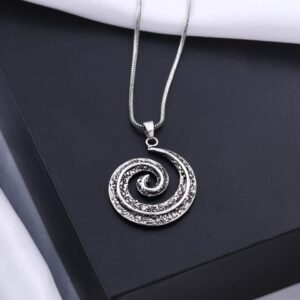 Oxidized Celtic spiral Men's pendant - Image 6