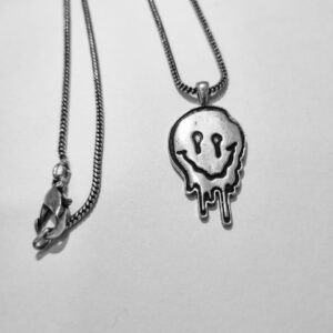 Oxidized Smiley Charm Men's pendant - Image 6