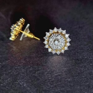 Sparkling Round Studded Earrings Women's Earrings - Image 3