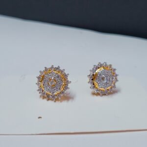 Sparkling Round Studded Earrings Women's Earrings - Image 6