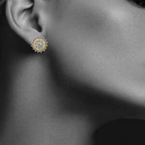 Sparkling Round Studded Earrings Women's Earrings - Image 5