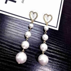 Pearl Tassel Dangle Women's Earrings - Image 2