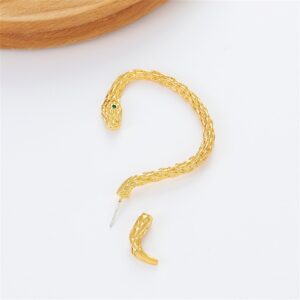 Golden Snake ear cuff Women's Earrings - Image 2