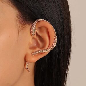 Golden Snake ear cuff Women's Earrings - Image 1