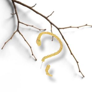 Golden Snake ear cuff Women's Earrings - Image 3