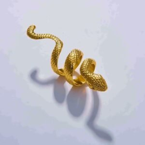 Serpent Adjustable Statement Women's Ring - Image 1