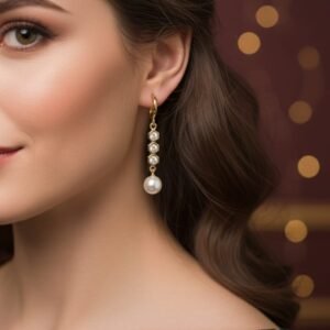 Tassel Pearl Drop Women's Earrings - Image 1