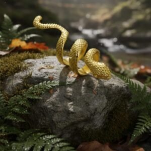 Serpent Adjustable Statement Women's Ring - Image 5