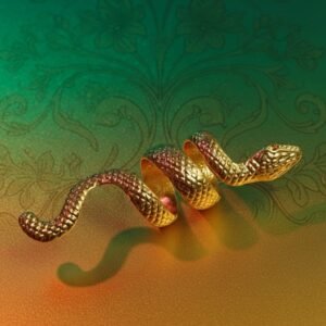 Serpent Adjustable Statement Women's Ring - Image 8