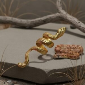 Serpent Adjustable Statement Women's Ring - Image 11