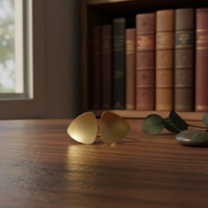 Handmade Brass Triangle Women's Ring - Image 6