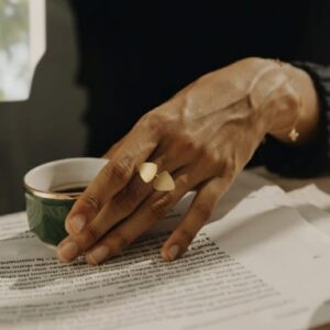 Handmade Brass Triangle Women's Ring - Image 7