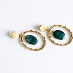 Handmade Oval Drop Women's Earrings - Image 6