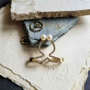 Twisted Geometrical cuff Women's Earrings - Image 6