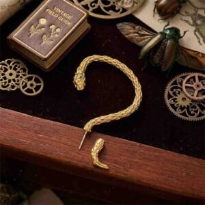 Golden Snake ear cuff Women's Earrings - Image 3