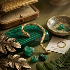 Golden Snake ear cuff Women's Earrings - Image 4