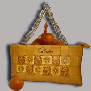 Women Mustard Floral Handmade Handbag EXCLUSIVE COLLECTION - Image 4