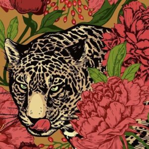 Satin Safari print Scarf - Image 2