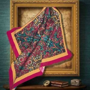 Royal Mosaic Satin Heritage Design Scarf - Image 1