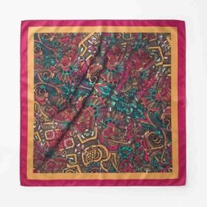 Royal Mosaic Satin Heritage Design Scarf - Image 6