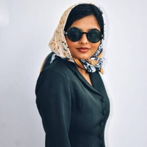 Wild Bloom Satin Leopard Scarf - Image 7