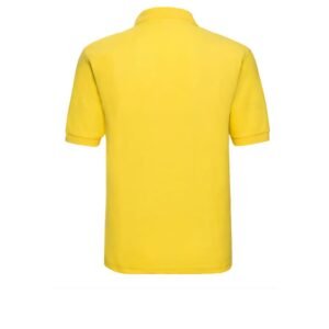 Classic Yellow Cotton Polo T-Shirt - Image 3