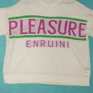 White Fine Knit T-Shirt - Image 4