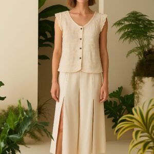 Boho Sun Blossom Cotton Top - Image 2