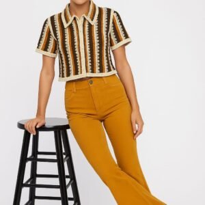 Breezy Striped Crochet Shirt - Image 3