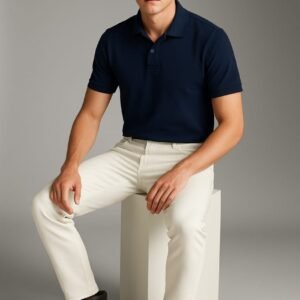 Midnight Blue Standard Polo T-Shirt - Image 5