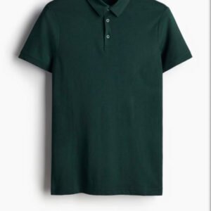 Forest Green Ease Polo T-Shirt - Image 2