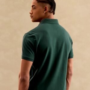 Forest Green Ease Polo T-Shirt - Image 5