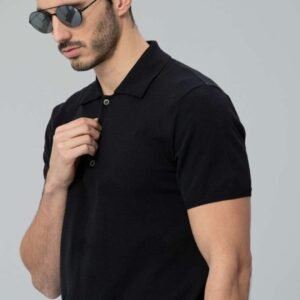 Premium Slate Black Polo T-Shirt - Image 5