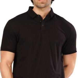 Premium Peaceful Shadow (Black) Polo T-Shirt - Image 2