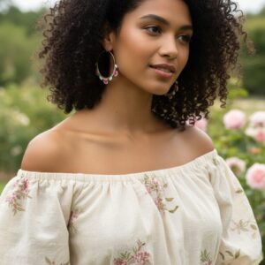 La Rose Hoop Women's Earrings - Image 3