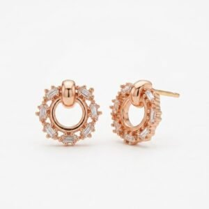 Luxe Halo Stud Women's Earrings - Image 6