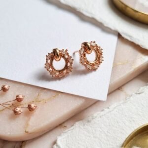 Luxe Halo Stud Women's Earrings - Image 3
