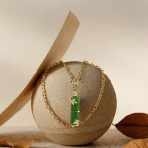 Elegant Bamboo Pendant Necklace (Exclusive Product) - Image 1